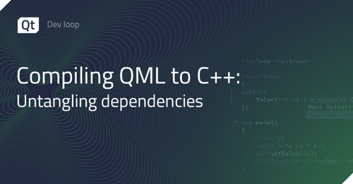 Compiling QML to C++: Untangling dependencies